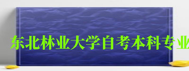 東北林業大學自考本科專業（東北林業大學自考本科專業論文）