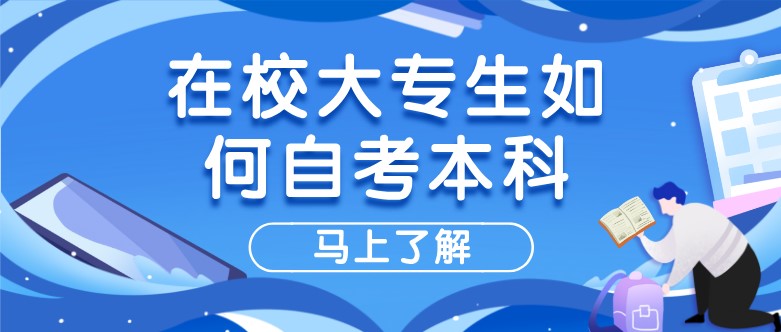 在校大專生如何自考本科？