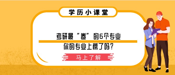 考研最“卷”的6個專業，你的專業上榜了嗎？