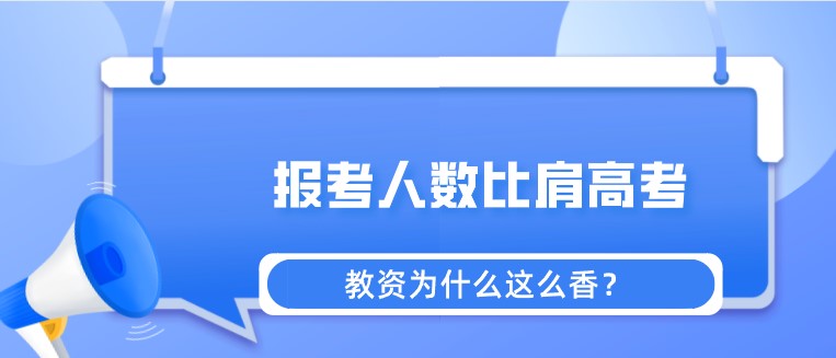 報考人數比肩高考，教資為什么這么香？